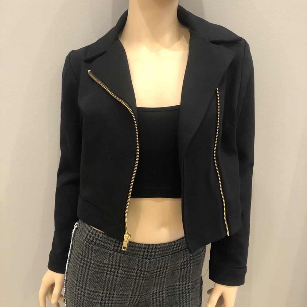 NWT Sally Miller Black Biker Jacket size Medium!